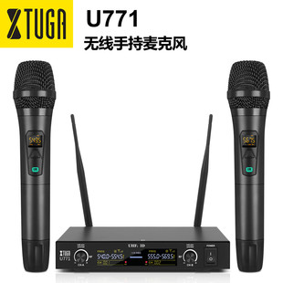 一拖二无线麦克风UHF调频话筒演出会议演讲头戴耳麦腰包U771