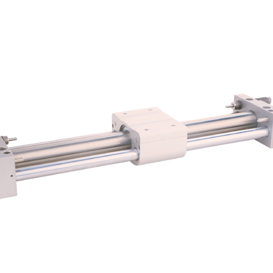 磁耦合无杆气缸导杆式16/20/25/32/40缸径 50-1000行程可加缓冲器