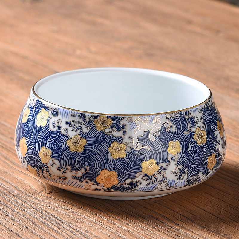 珐琅彩描金茶洗星空海浪大号笔洗盂陶瓷功夫泡茶具配件茶道零配,餐饮具,茶道/零配,淘宝优惠券,粉丝福利购,淘宝优惠卷