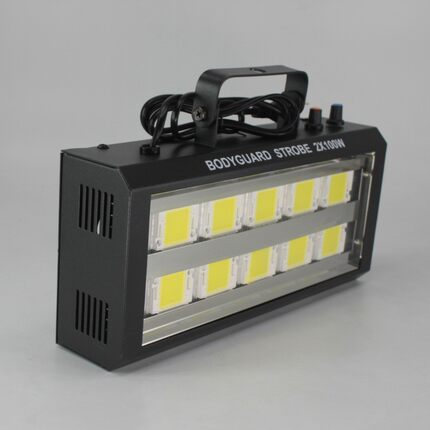 新款KTV包房爆闪灯 200W双排卫士白光频闪灯LED迷你爆闪灯舞台灯