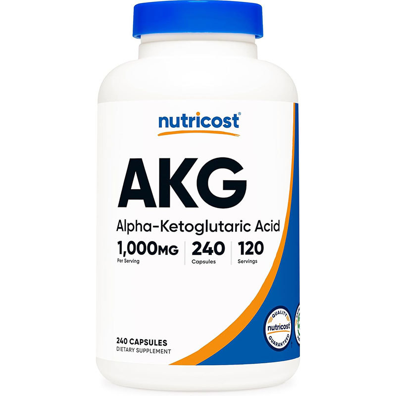 国内现货 Nutricost AKG美国α-酮戊二酸补充剂胶囊240粒能量认知