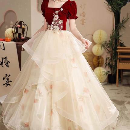 新品大码法式敬酒服新娘结婚订婚2025新款胖MM显瘦出阁宴回门高级