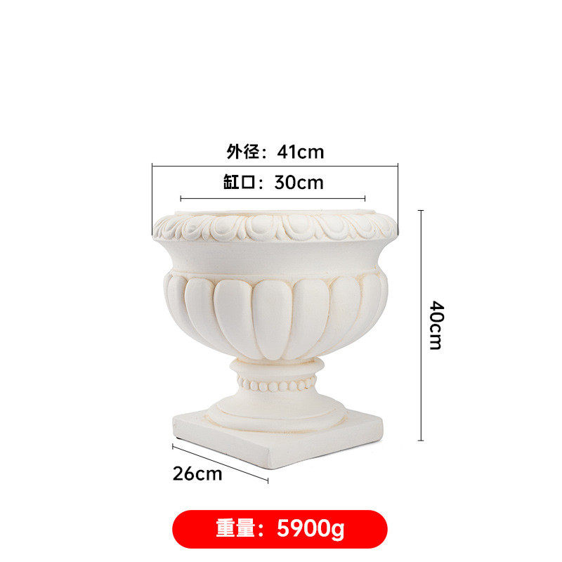 欧式复古罗马花盆户外种植装饰别墅酒店庭院花园露台门口园林花盆