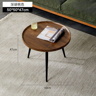 轻奢小户型客厅茶几小茶桌家用现代简约圆形小茶几沙发小型小桌子
