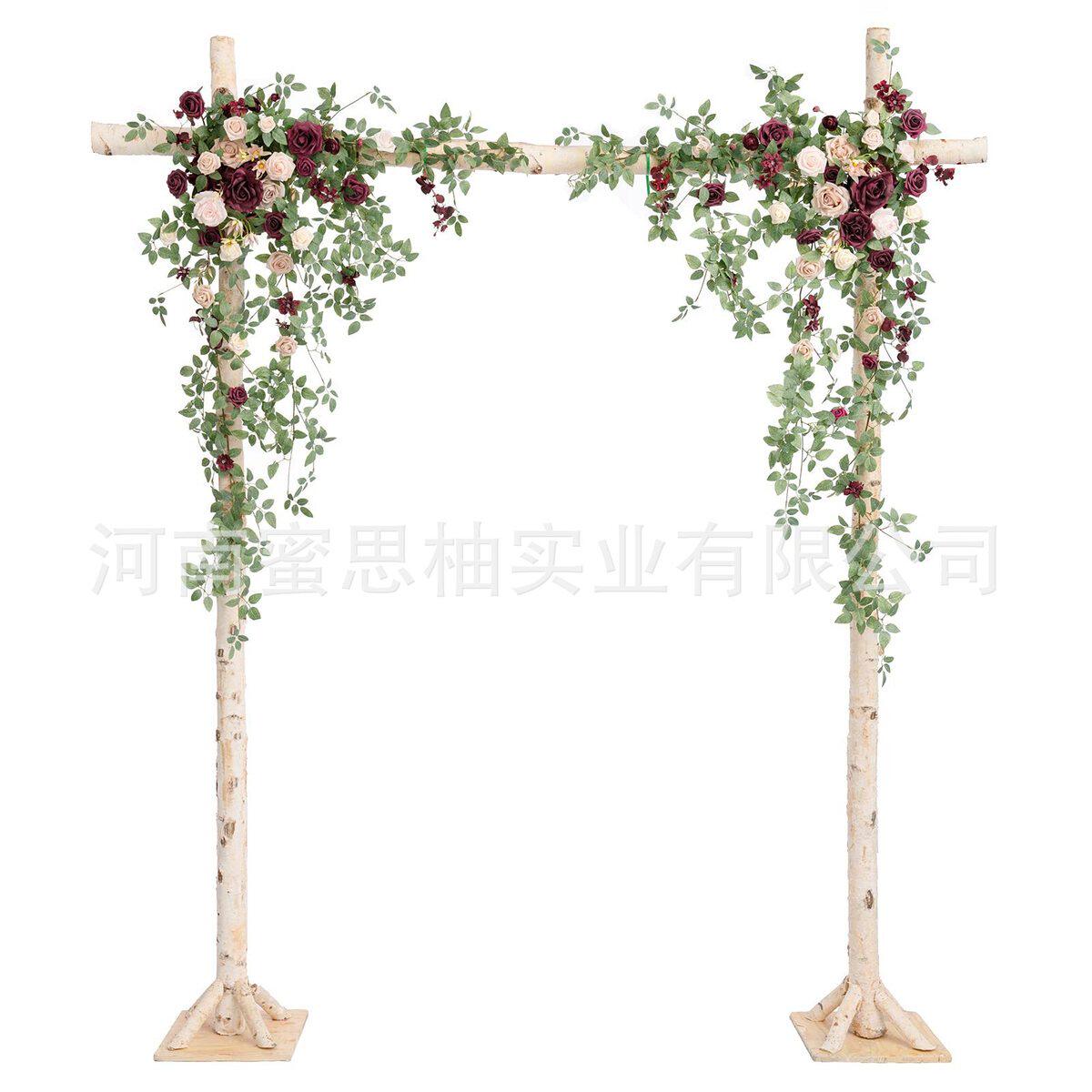 拱门花藤仿真花人造玫瑰假花户外批发婚礼布置装饰花架