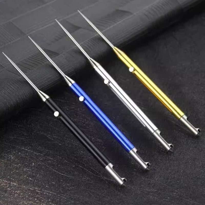 【旗舰店正品】随身携带钛合金一体伸缩牙签多功能掏牙钥匙扣水果