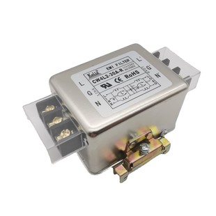 包邮 R6A10A20A30A多级滤波器 20A 导轨端子台电源滤波器CW4L2