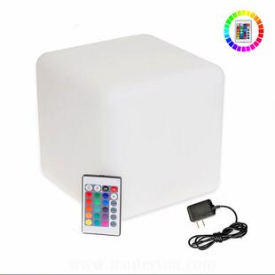 庭院发光立方体 别墅泳池沙滩led酒吧ktv装饰灯感应充发光凳