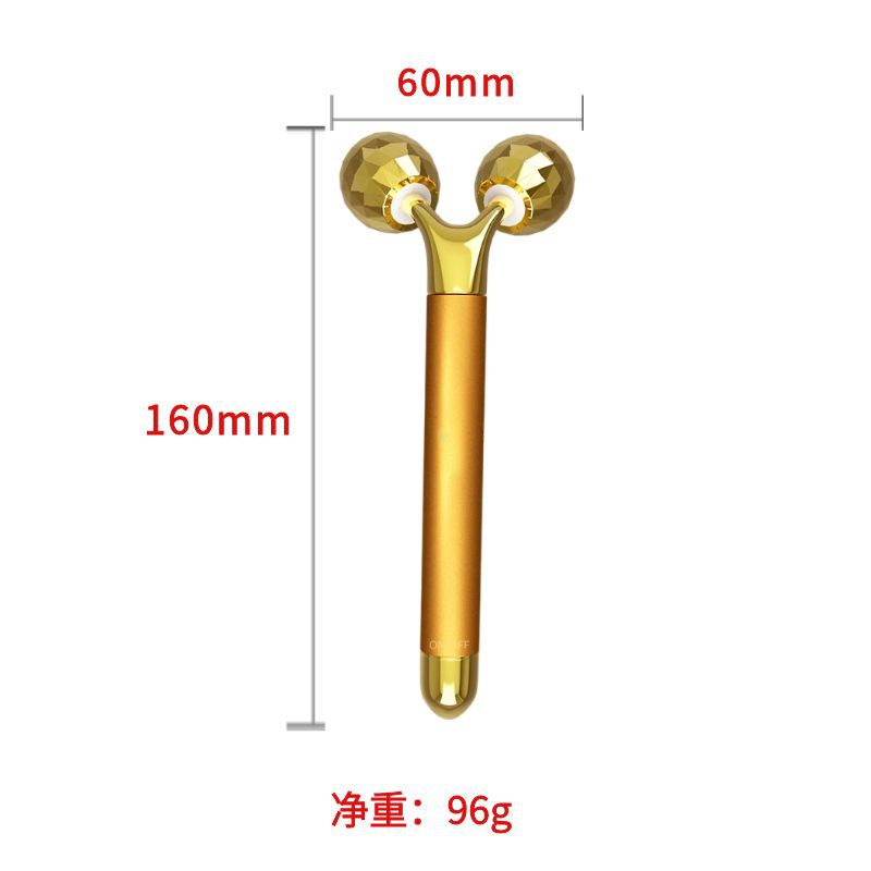 厂家直发3D滚轮黄金棒滚轮震动黄金棒3d滚轮瘦脸仪美容棒 黄金棒