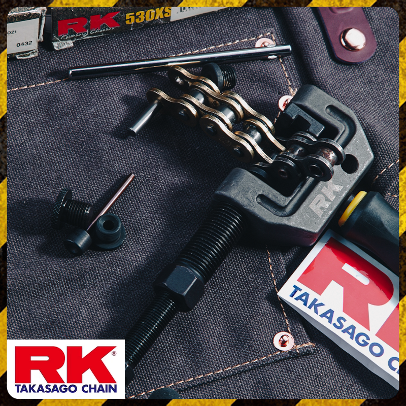 RK摩托车油封链条截链器拆卸工具顶针可拆装铆接420-530通用拆链图片