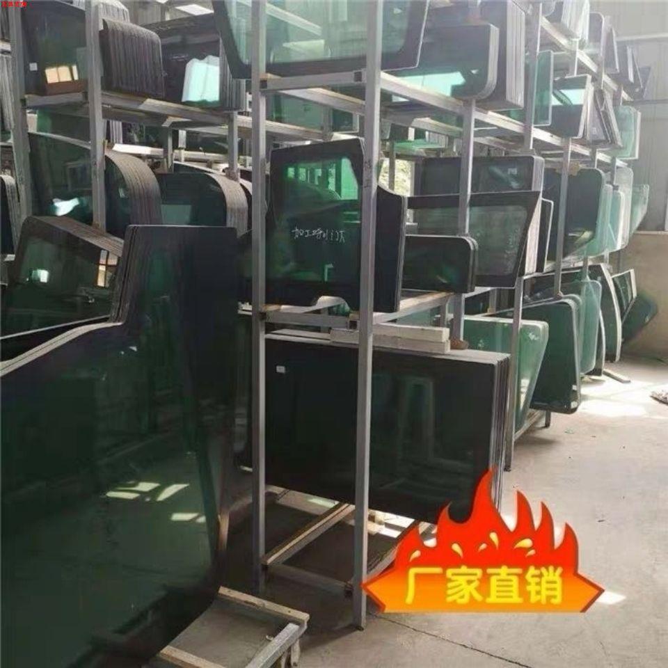 山河智能100E挖掘机钩机钢化玻璃/前挡上下左门推后挡右大臂天窗