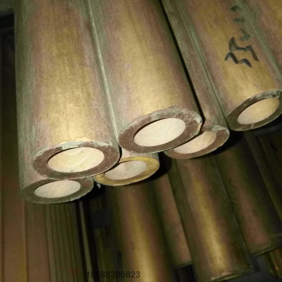 纯黄铜管法兰空心铜管大口径黄铜毛细管圆管厚壁轴承铜套零切20mm