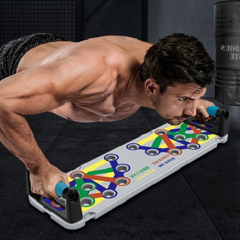 多功能俯卧撑训练板家用男士练胸肌铝合金支架辅助器神器健身器材