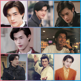 古天乐海报影视明星周边书房客厅墙贴咖啡厅饭店装饰壁画防水可定