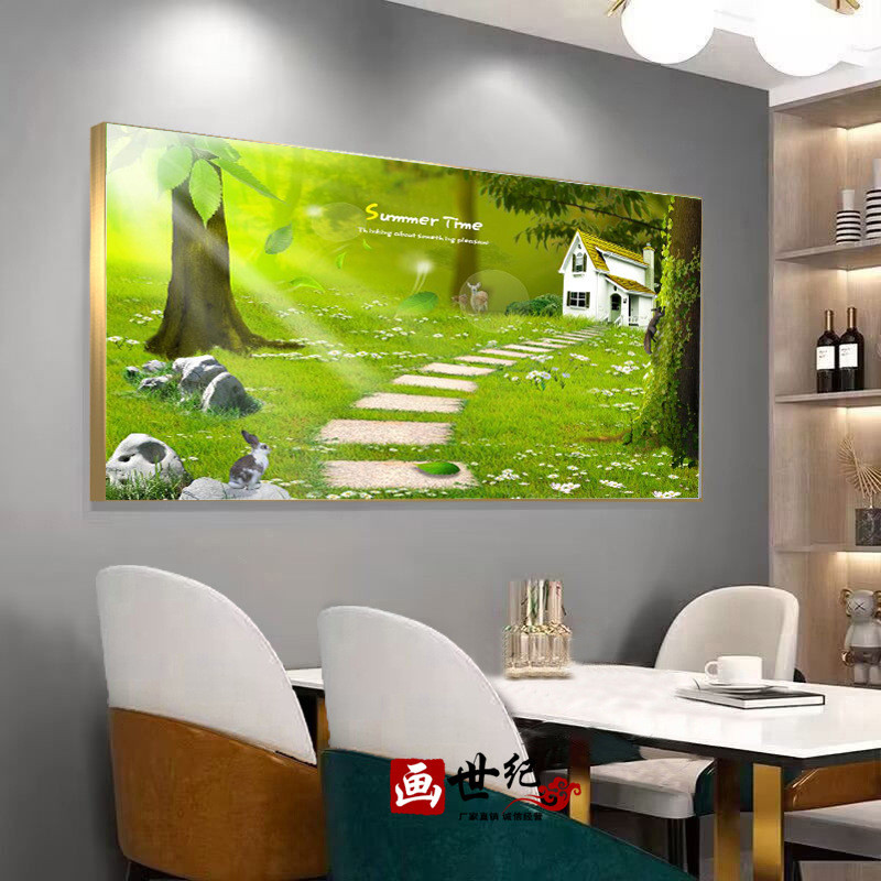 单画餐厅联画客厅挂画单幅装饰画水果壁画大气墙画高级晶瓷有框画