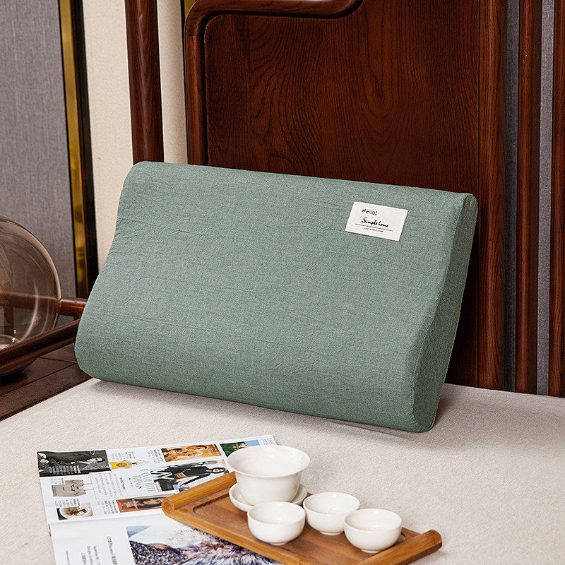 推荐纯棉一只装太空记忆枕泰国乳胶枕头枕套硅胶枕橡胶枕套60x40