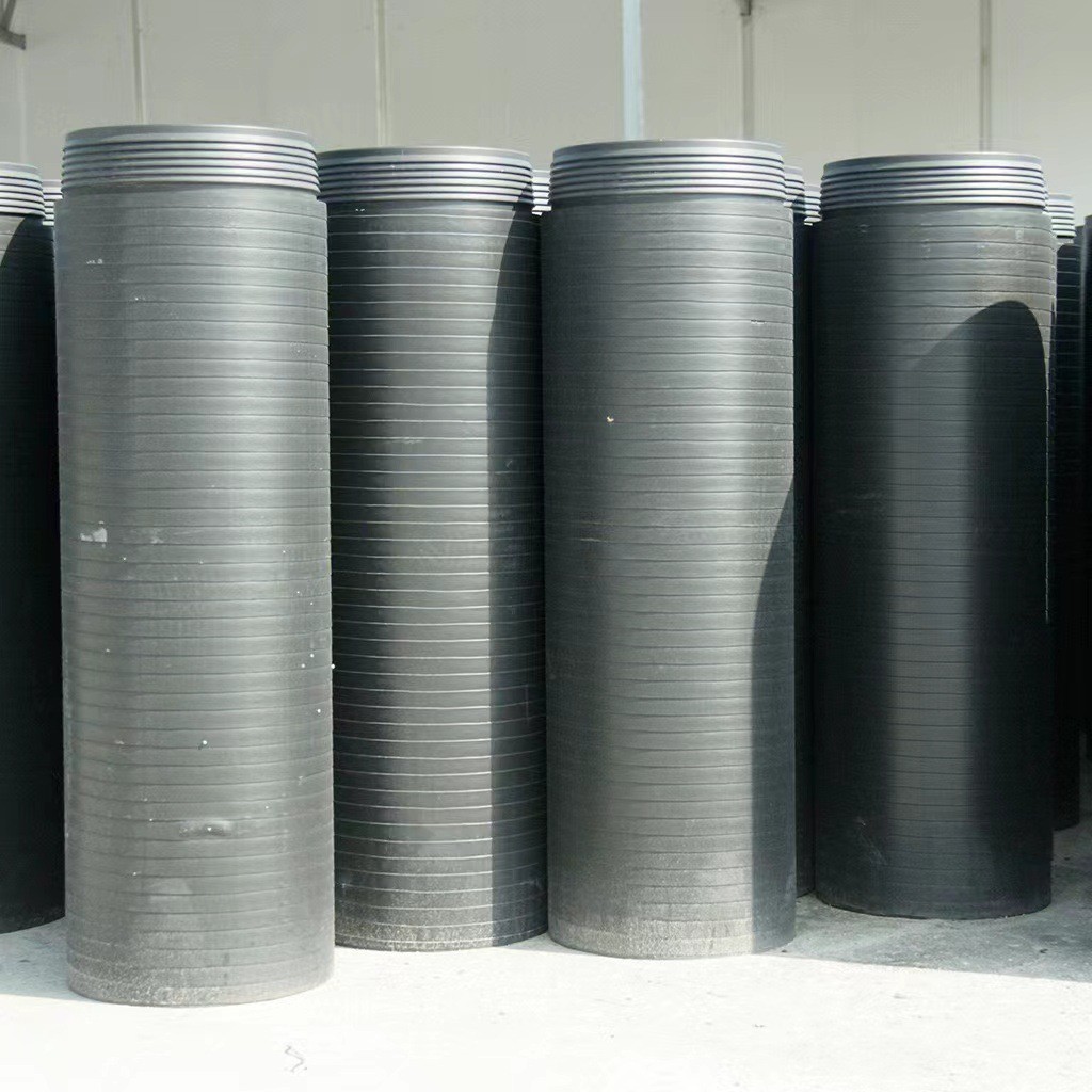 hdpe顶拉管pe排水管管置换管pe柔性密封自锁接口聚乙烯缠绕实壁顶