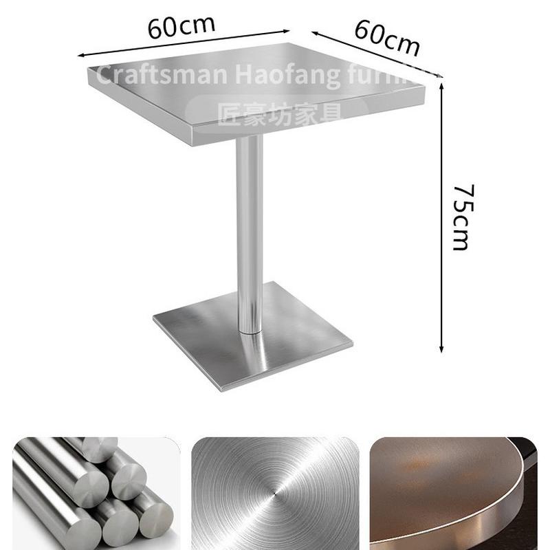 工业风西餐厅主题餐厅卡座沙发网红不锈钢火锅奶茶店烧烤桌椅组合