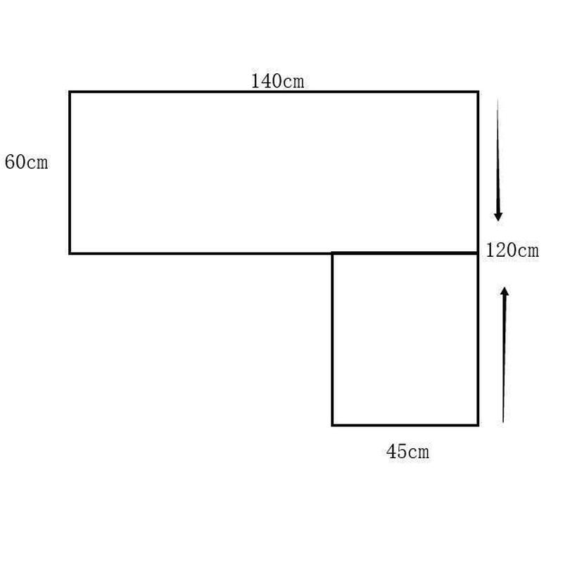 工业风复古实木书桌转角l型办公电脑桌简约工作台拐角设计师靠墙