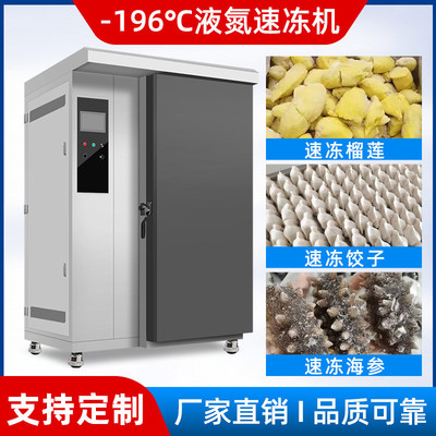 商用速冻冰柜低温速冻机榴莲海参包子饺子风冷急冻冷柜液氮冷冻柜