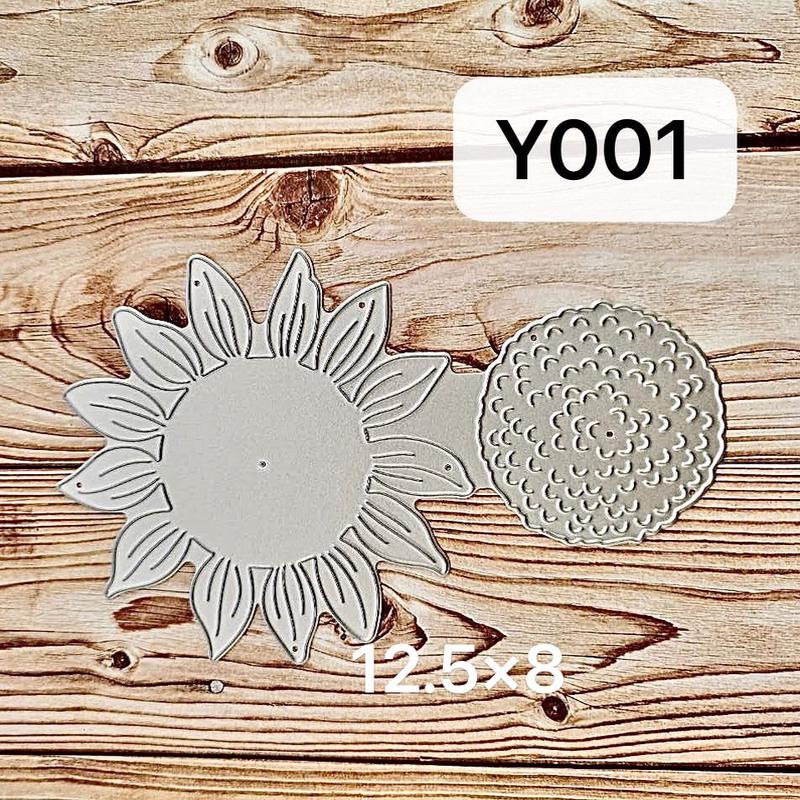 Gemini贺卡机关拼插刀模 基础标签爱心圆形memory box花叶 大背景