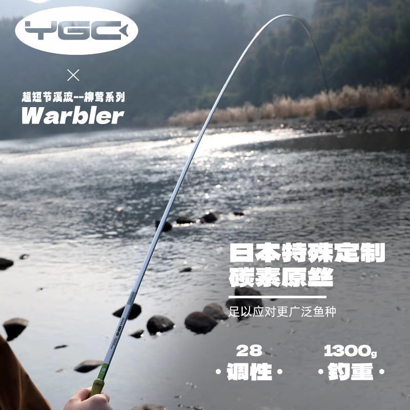 YGC柳莺小物钓竿便携手竿 户外溪流竿小物野钓白条鳑鲏便携溪流杆