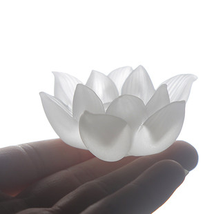 穗千琉璃纯净堂莲花香插 焚香烹茶塔香莲瓣底座 手工蜡模小号香炉