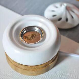 酉圆工坊厂家香薰炉中式调温小笼包陶瓷熏香炉自动文化家居香炉
