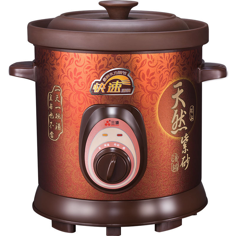 源三 tgj30-sa1紫砂锅电炖锅机械紫砂汤煲煲粥煲汤 3l