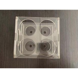 250ml离心管架双排4孔试管架有机玻璃架加厚透明架孔径62mm