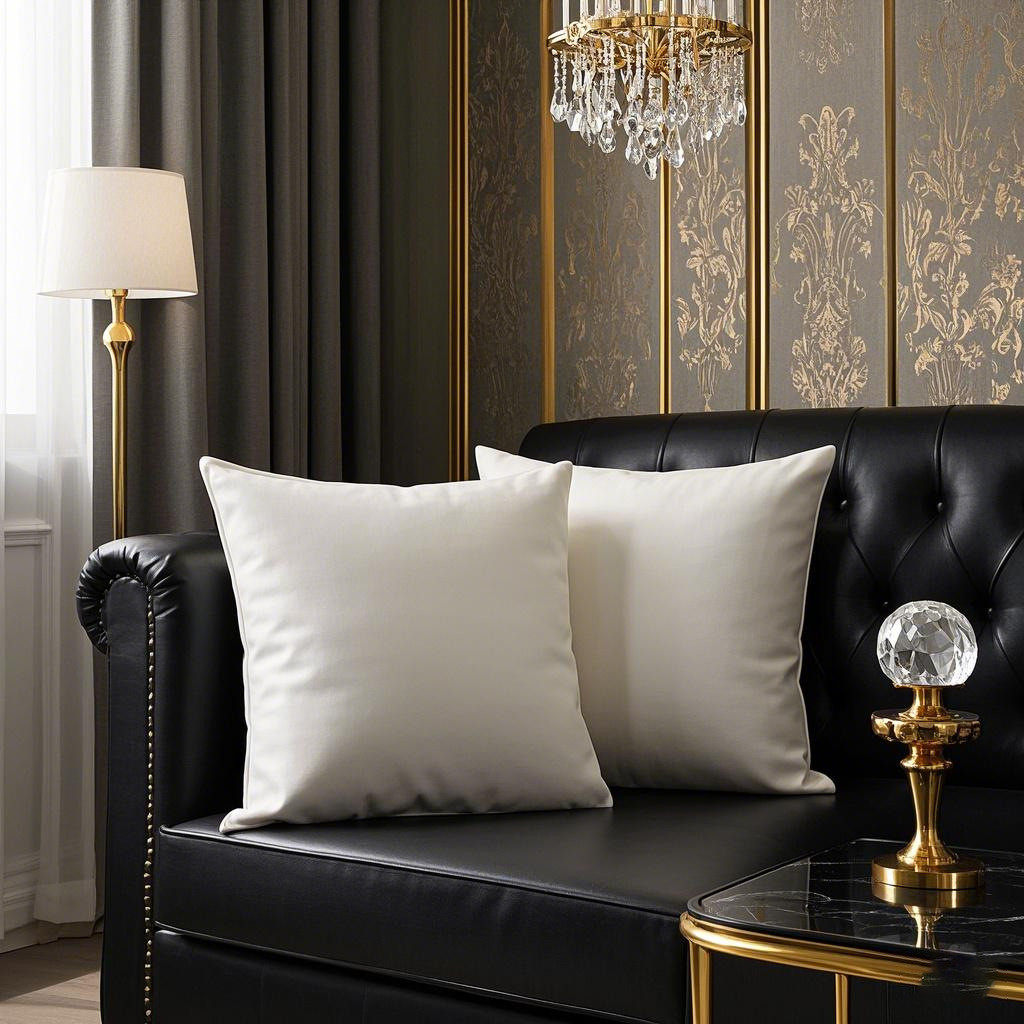 皮革抱枕高档轻奢酒店沙发靠背座椅靠垫白鹅绒客厅沙发抱枕套纯色,居家布艺,靠垫/抱枕,淘宝优惠券,粉丝福利购,淘宝优惠卷