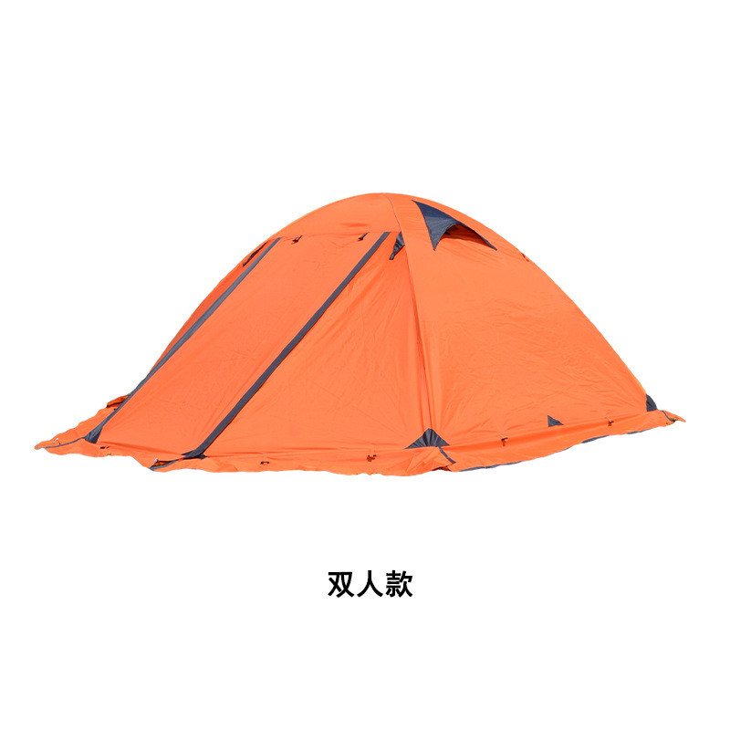 户外双人双层帐篷专业级防暴雨徒步风露营野营铝杆抗大登山野营