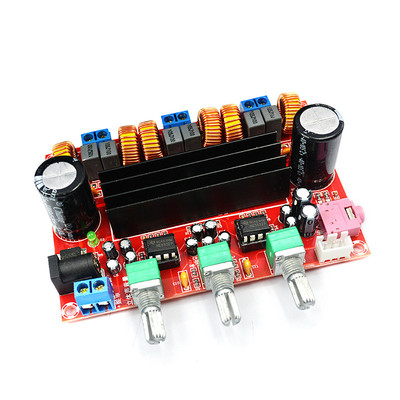 2.1声道数字功放板模块TPA3116D2 2*50W+100W大功率重低音12V-24V