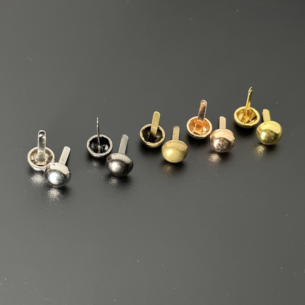 8mm圆头脚钉 蘑菇两脚钉 婚庆手工金属两脚钉装饰