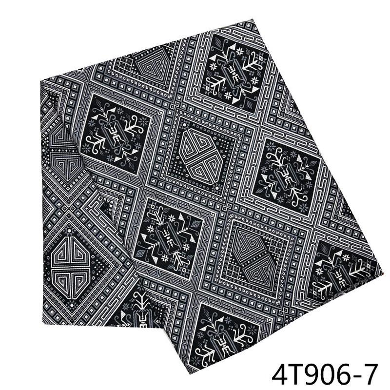 新丝绫复古风四面来财纹色织现做仿宋锦时装面料工厂提花面料