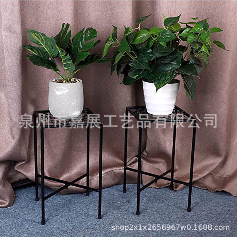 北欧三件套花架简约铁艺落地室外花架室内酒店地面绿萝摆放花架子