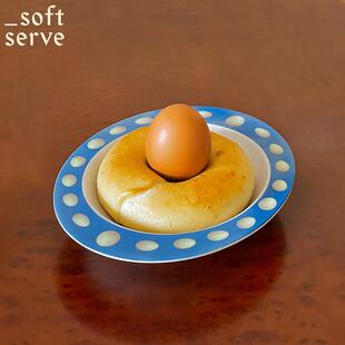 SoftServe珍珠鸭蛋竹纤维蛋碗麦片早餐汤碗防摔儿童吃饭盘餐