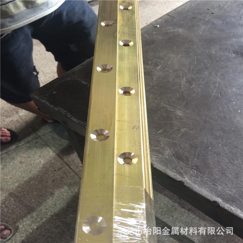 多规格现货h59 h65黄铜黄关触头h62排开铜块母线槽配电设备