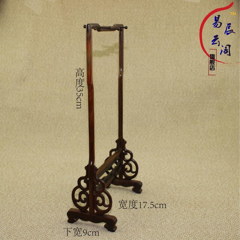 厂家供应笔发毛笔笔挂 红花梨3针6挂装饰挂批文房四宝套件