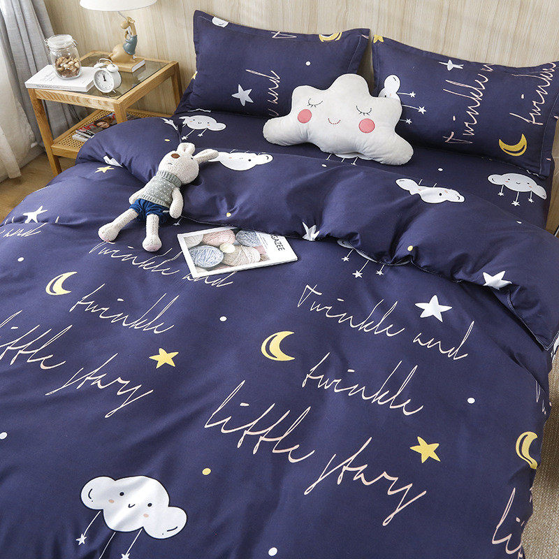 秋冬水洗棉面料床单被套被罩床上四件套宿舍单人三件套床品2025款,床上用品,床品套件/四件套/多件套,淘宝优惠券,粉丝福利购,淘宝优惠卷