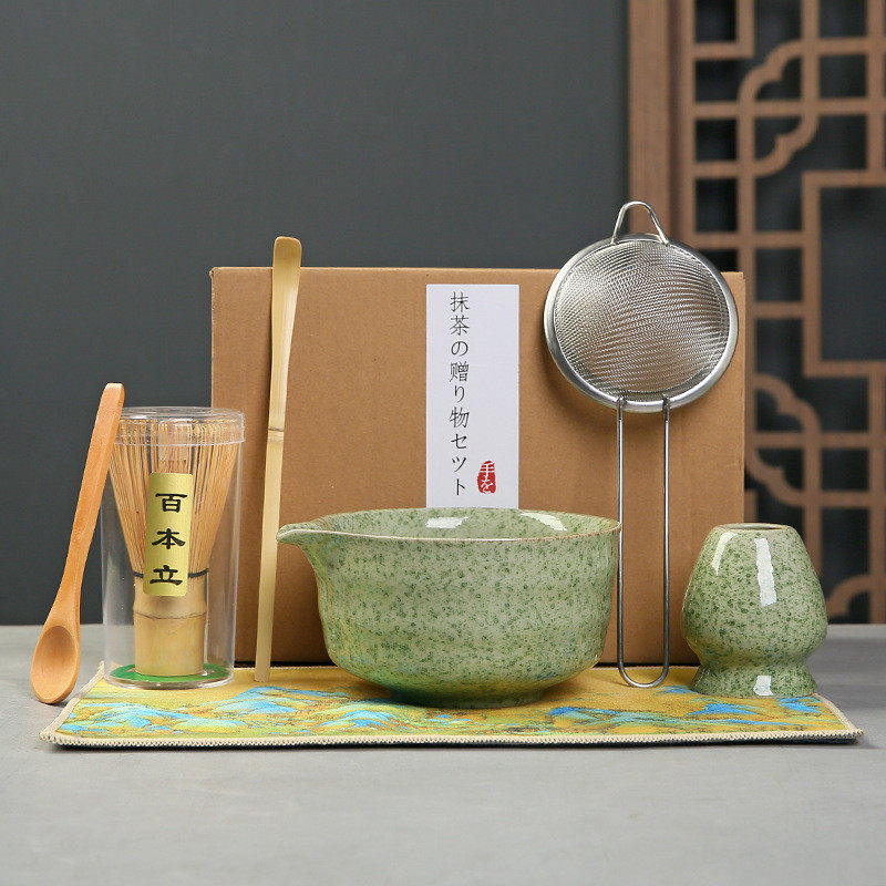 点茶日式茶道抹茶工具百本立茶筅立茶碗整套宋代点茶茶筅套装