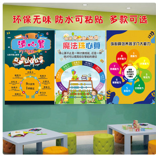 珠心算教室墙面装饰挂画贴纸辅导班培训教育机构课室挂图宣传海报