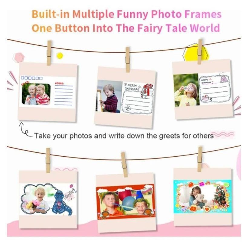 Digiatal Children Camera For Photography Mini Printer Portab