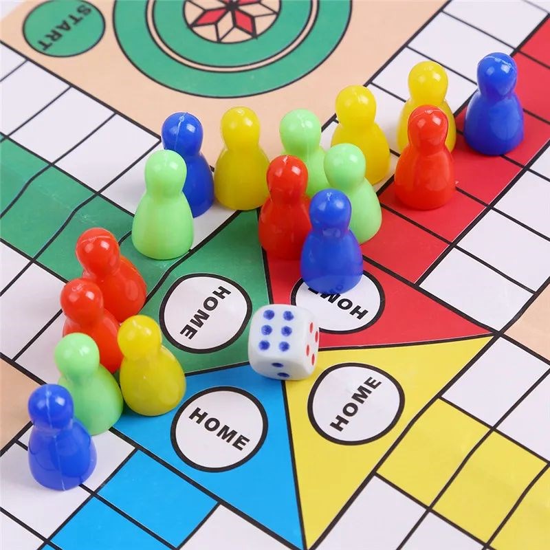 Kids Classic Fklight Chess Game Ludo Chess Game Family Party