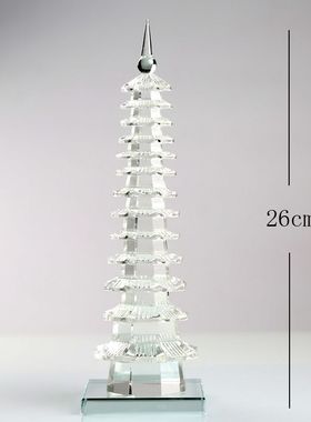 包邮文昌塔水晶7层9层11层13层儿童房摆放客厅玄关办公室书桌摆件