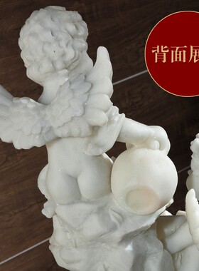 欧式婚庆喷泉装饰 庭院阳台流水鱼池 园林水景观天使雕塑大型摆件