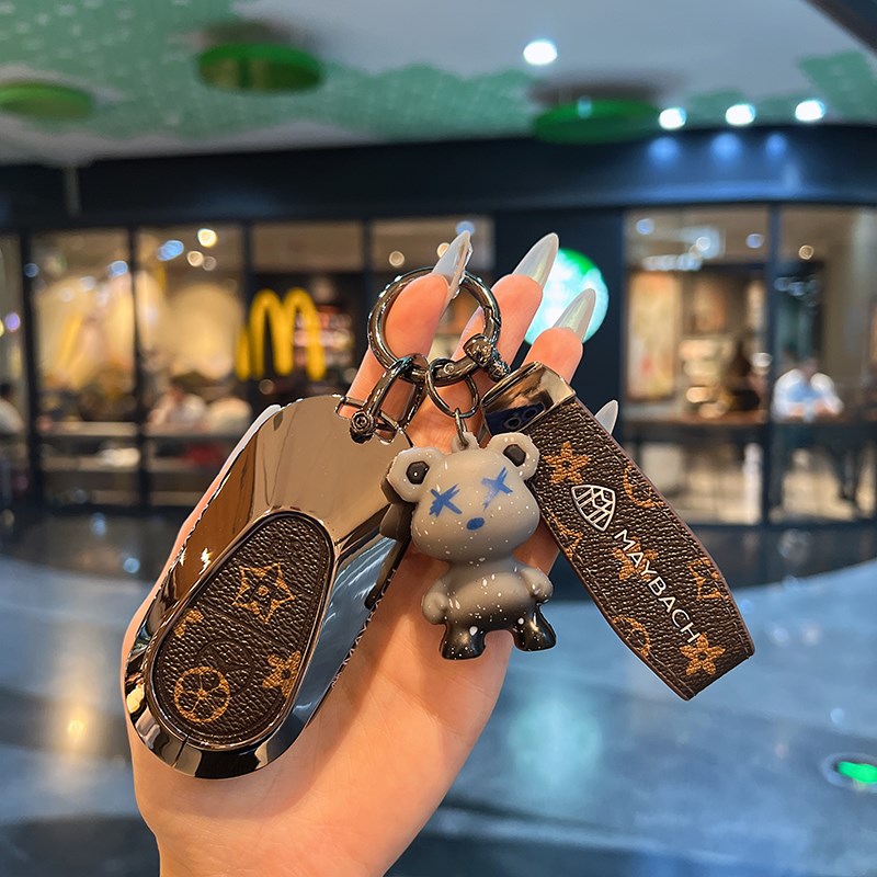 适用S480钥匙套新S级S400L包高级S680壳S450S580迈巴赫金属扣