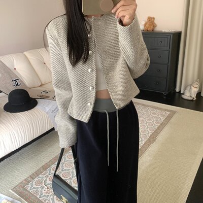 短款小香风外套女春季202