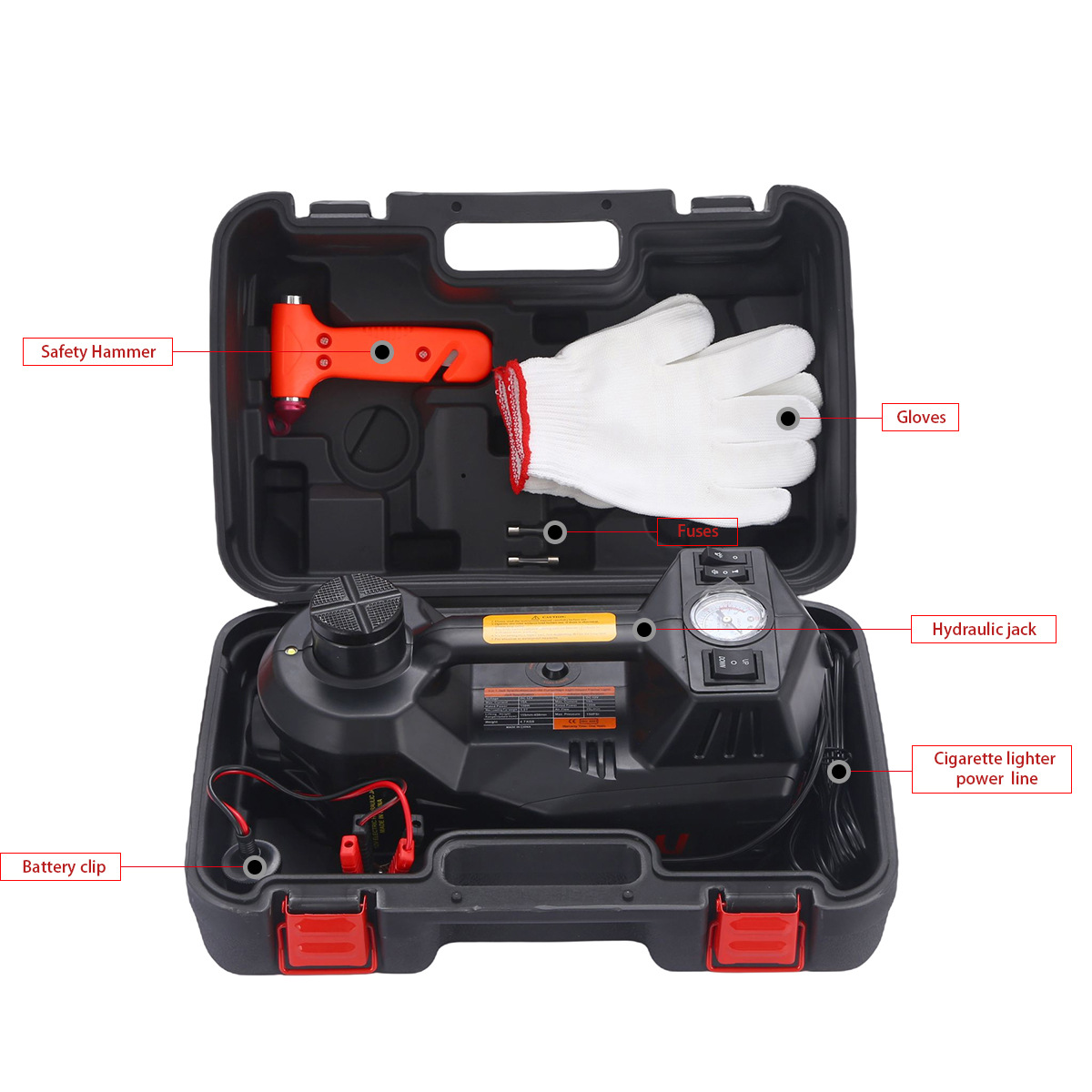 电动液压千斤顶增高款越野车用应急工具千斤顶套装53cm套装