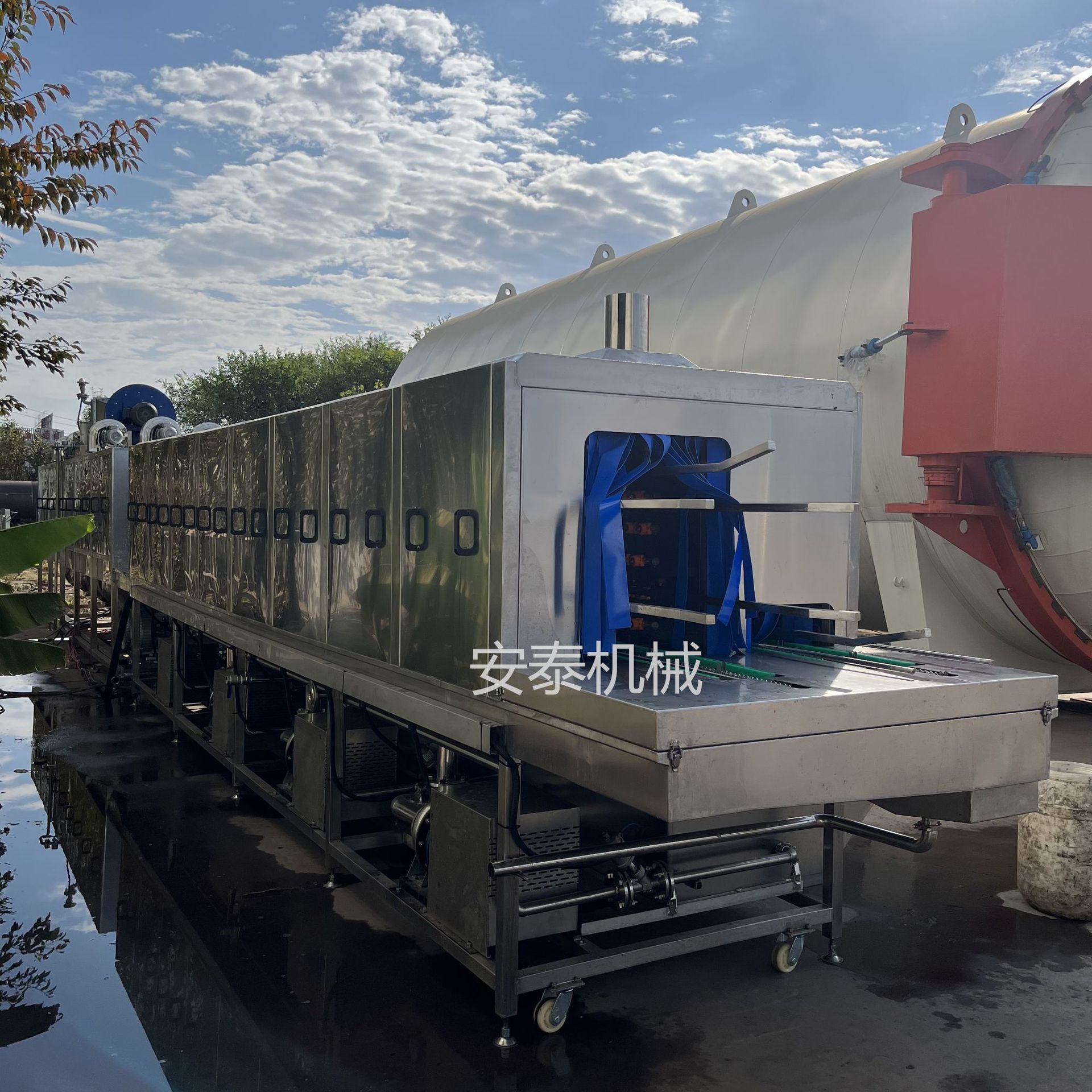 蒸汽加热洗桶机 全自动周转筐高压喷淋清洗设备 垃圾桶洗桶机包邮